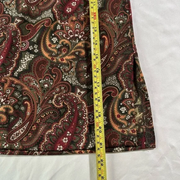 La Belle vintage boho paisley knee length skirt M - Picture 8 of 8